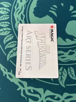 Carnage, Crimson Chaos Art Series Card Marvel’s Spider Man ASSPM MTG Magic - Image 2