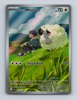 Hop's Wooloo 170 2025 Pokemon Journey Together Illustration Rare Card NM+ - Image 1