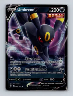 Umbreon V 094 2021 Pokemon Evolving Skies Ultra Rare Card NM+ - Image 1