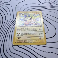 Jolteon Pokemon TCG Jungle 20/64 Regular Rare Non-Holo Card - MP - Image 2