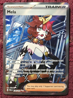 Pokemon TCG Mela Trainer Card Paradox Rift Full Art Ultra Rare 236/182 MINT - Image 1