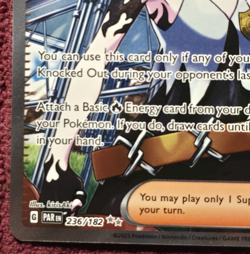 Pokemon TCG Mela Trainer Card Paradox Rift Full Art Ultra Rare 236/182 MINT - Image 5
