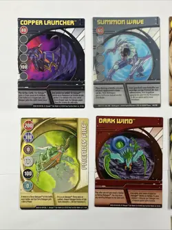 Bakugan Battle Brawlers Metal/Non Metal Slightly Used/ Played 11 Card Lot NM/M - Image 2
