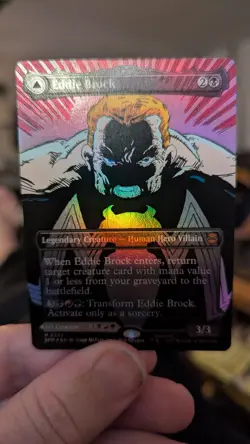 1x Eddie Brock / Venom Lethal Protector FOIL Borderless NM SPM Magic MTG EDH x1 - Image 2