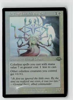 MTG Modern Horizons 3 It That Heralds The End (Retro Frame) Foil x1 NM Uncommon - Image 1