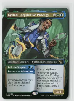MTG Murders At Karlov Manor Kellan, Inquisitive Prodigy (Borderless) x1 NM Rare - Image 1