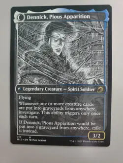 MTG Dennick, Pious Apprentice Innistrad: Midnight Hunt Showcase Rare - Image 2