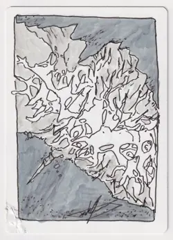 Signed FOIL Dust Bowl Proof Sketch HP/DMG Promo Artist Florian de Gesincourt MTG - Image 1