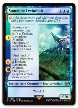Summon: Leviathan #77 (Foil) (NM) Final Fantasy FIN Magic MTG - Image 1