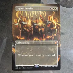 MTG Magic The Gathering Legion Loyalty Borderless Mythic White Enchantment - Image 1