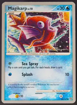 Pokemon - Magikarp - 65/100 - World Championships 2010 - Promo Card - Played - Image 2