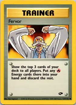 Fervor 124/132 Gym Challenge LP Non-Holo Pokemon TCG - Image 1