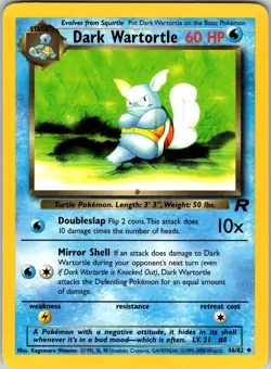 Dark Wartortle 46/82 Team Rocket Pokemon TCG NM Unlimited - Image 1
