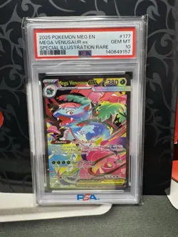 2025 Pokemon Mega Evolution Mega Venusaur EX Special Illustration Rare PSA 10 - Image 1