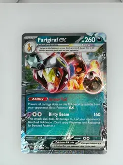 2024 Pokemon Temporal Forces Farigiraf ex 108/162 NM - Image 1