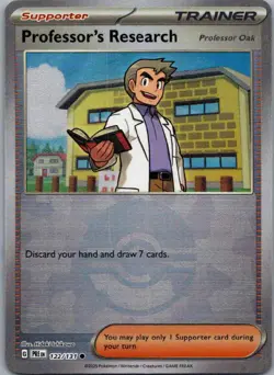 Professor's Research 122/131 Common Prismatic Evolutions Pokemon Poke Ball NM - Image 1