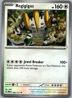 Regigigas 086/131 Uncommon Prismatic Evolutions Pokemon Master Ball Near Mint - Image 1