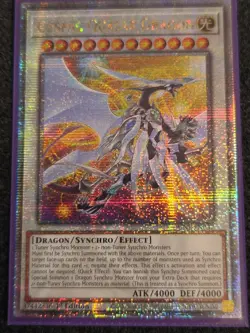 Yugioh Cosmic Quasar Dragon Quarter Century Rare DUNE-EN037 NM - Image 1