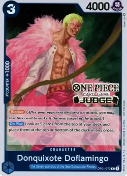 One Piece TCG Donquixote Doflamingo OP01-073 Judge Stamp - Image 1