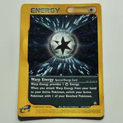 Pokemon Warp Energy 147/147 Aquapolis Special Energy Card 2002 Uncommon English - Image 1