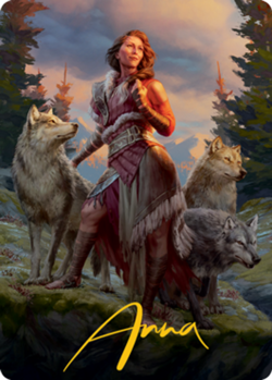 NM-Mint, English MTG Regular Arlinn, the Pack's Hope (1/81) Art Card - Gold-Stam - Image 1