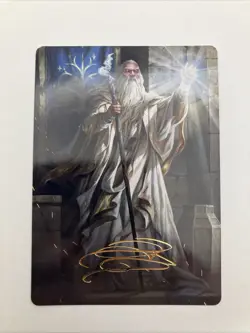 Gandalf the White Art Card (Gold-Stamped Signature) LOTR NM - Image 1