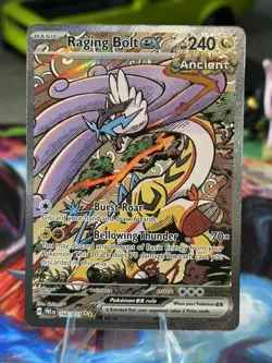 Pokemon TCG Raging Bolt EX Prismatic Evolutions SIR Holo Card 166/131 - Image 5