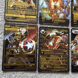 Pokemon Foil Fan Art Cards - Silver Black Gold Foil Spanish Version Bundle x 12 - Image 2