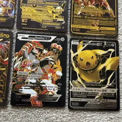 Pokemon Foil Fan Art Cards - Silver Black Gold Foil Spanish Version Bundle x 12 - Image 3