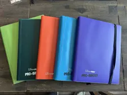 Ultra Pro Pro-Binder TCG Sports Card Holder Soft Cover 18 Card Sleeves LOT OF 5 - Image 1