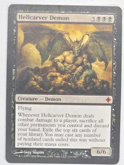 Hellcarver Demon - 113 - Rise of the Eldrazi - MTG X1 - Image 1