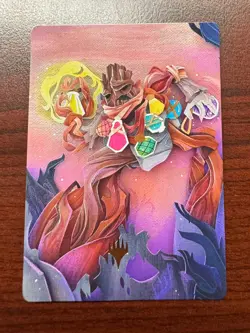 Painter's Servant 53/54 Art Series Gold Planeswalker Symbol MTG Lorwyn Eclipsed - Image 1