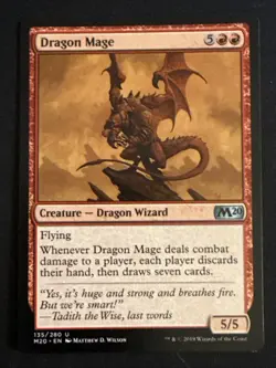 1x Dragon Mage (135) Core Set 2020 M20 LP MTG Magic the Gathering x1 MKE - Image 1