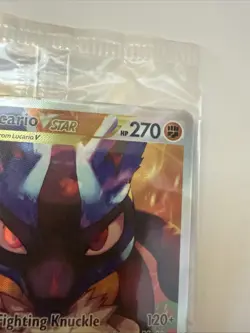 Pokemon TCG Lucario VSTAR #SWSH291 Black Star Promo, Crown Zenith, Sealed - Image 4