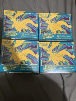Pokemon TCG: Mega Evolution Ascended Heroes Pokemon Center ETB x4 IN HAND - Image 1
