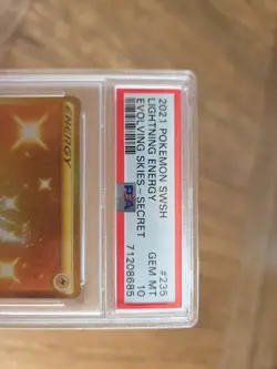 PSA 10 Lightning Energy 235 2021 Pokemon Sword & Shield Evolving Skies - Image 2