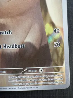 Pokemon TCG: 2025 Furret 168/159-ILLUSTRATION RARE HOLO-Journey Together - Image 3