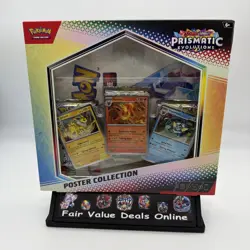 Pokemon TCG SV8.5 Prismatic Evolutions Poster Collection Box Factory Sealed - Image 1
