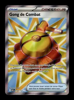 Carte Pokemon Gong de Combat 168/132 Mega-Evolution Francais - Image 1
