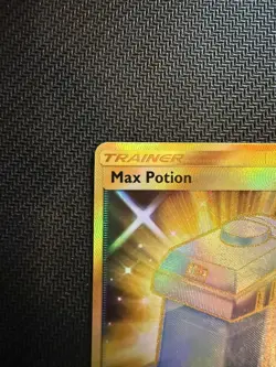 Pokemon Max Potion 164/145 Guardians Rising Gold Secret Rare Holo NM/VLP - Image 5