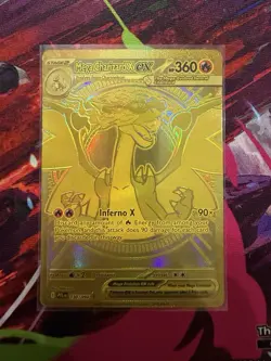 Pokemon TCG Mega Charizard X EX gold 130/094 - Image 1