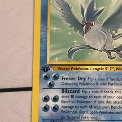 Pokemon TCG 1st Edition Articuno Non Holo Fossil Set 17/62 1999 - Image 3