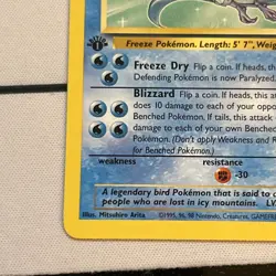 Pokemon TCG 1st Edition Articuno Non Holo Fossil Set 17/62 1999 - Image 4