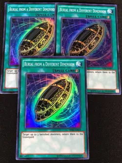Yugioh Burial from a Different Dimension THSF-EN051 Super x3 (NM) - Image 1