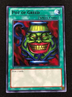 Yugioh Pot of Greed BP02-EN129 1st Rare (NM) - Image 1