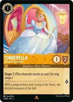 Cinderella - Ballroom Sensation 3/204 Rise of the Floodborn Non-Foil Lorcana - Image 1
