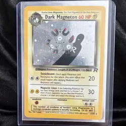 Pokemon Dark Magneton Team Rocket Holo Rare Card 11/82 60HP 2000 English NM/LP - Image 1