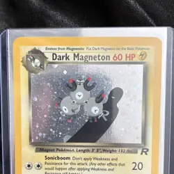 Pokemon Dark Magneton Team Rocket Holo Rare Card 11/82 60HP 2000 English NM/LP - Image 2