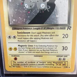 Pokemon Dark Magneton Team Rocket Holo Rare Card 11/82 60HP 2000 English NM/LP - Image 3