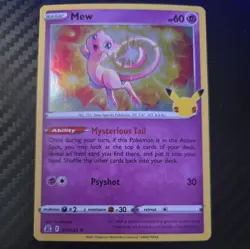 Mew Holo 11/25 Celebrations Pokemon TCG Single Card - Image 1